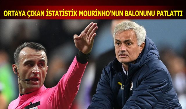 Ortaya Çıkan İstatistik Mourinho'nun Balonunu Patlattı