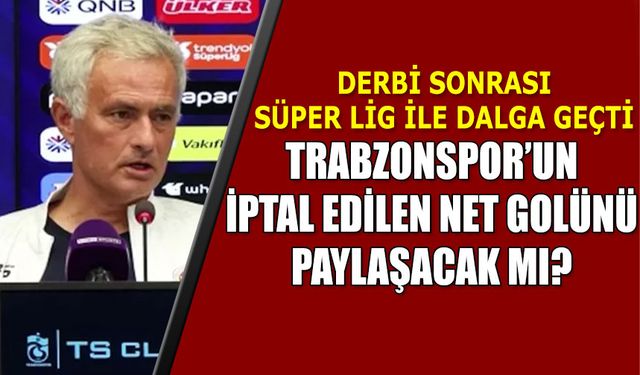 Bu Rezaleti Sen de Paylaşacak mısın Mourinho!