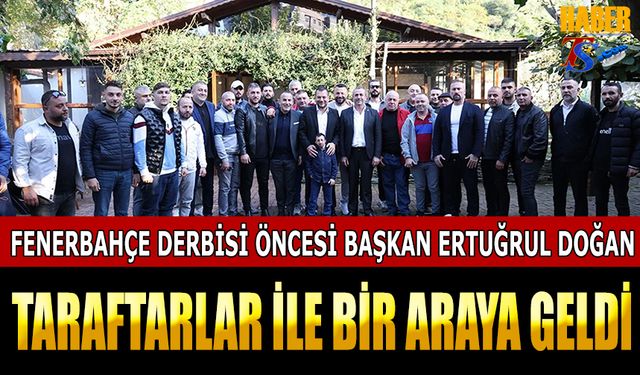 Trabzonspor Başkanı Ertuğrul Doğan Fenerbahçe Derbisi Öncesi Taraftarlar İle Bir Araya Geldi