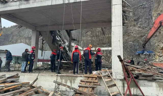 Trabzon'da İnşaatta Çökme: 1 İşçi Hayatını Kaybetti, 3 İşçi Yaralandı