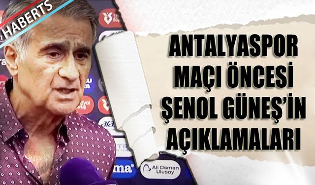 Trabzonspor Teknik Direktörü Şenol Güneş: "Güzel Oynayarak İyi Bir Sonuç Almak İstiyoruz"