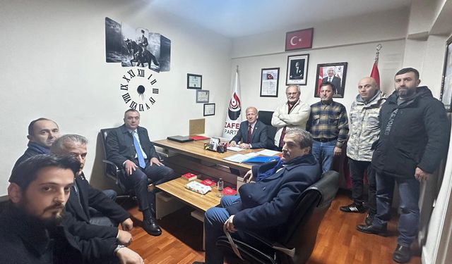 Trabzon’da İYİ Parti’den Zafer Partisi’ne Destek Ziyareti