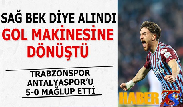 Trabzonspor Fırtınası Antalyaspor'u Sert Çarptı