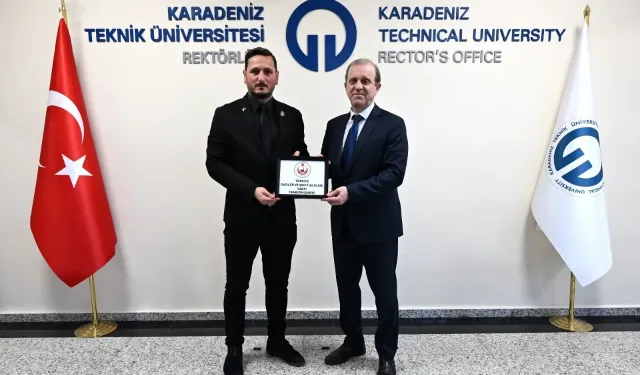 Türkiye Gaziler ve Şehit Aileleri Vakfı'ndan KTÜ Rektörü Prof. Dr. Hamdullah Çuvalcı’ya Ziyaret