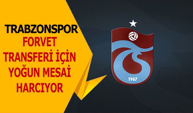 Karadeniz Temsilcisi Forvet Hattı İçin Yoğun Mesai Harcıyor
