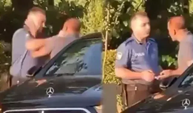 Denizli'de trafik kazası sonrası polis memuruyla sürücü arasında kavga çıktı