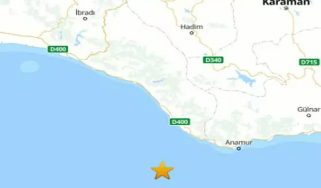 Antalya’da 4 Büyüklüğünde Deprem