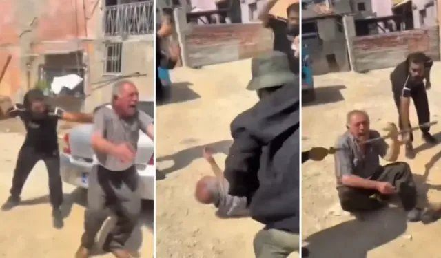 Adana’da Sokak Ortasında Yaşlı Adama Sopalarla Saldırı Kamerada