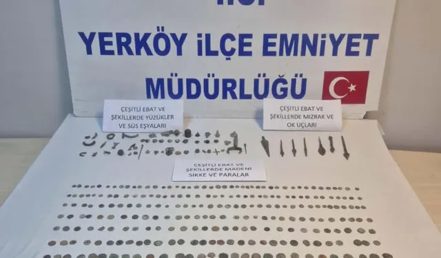 Yozgat’ta 328 Sikke ve 56 Obje Ele Geçirildi