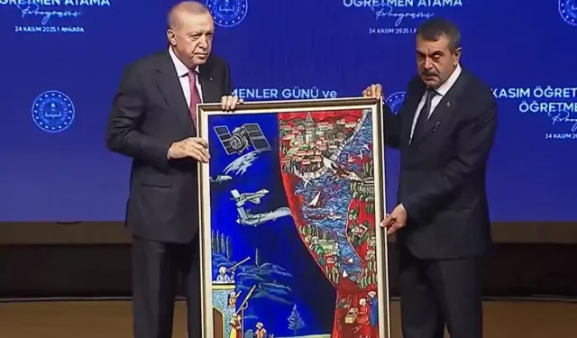 Bakan Tekin’den Erdoğan’a Hezarfen Temalı Özel Hediye