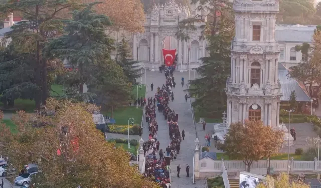 Atatürk’ün 87’nci Yıl Dönümünde Dolmabahçe’de Anma