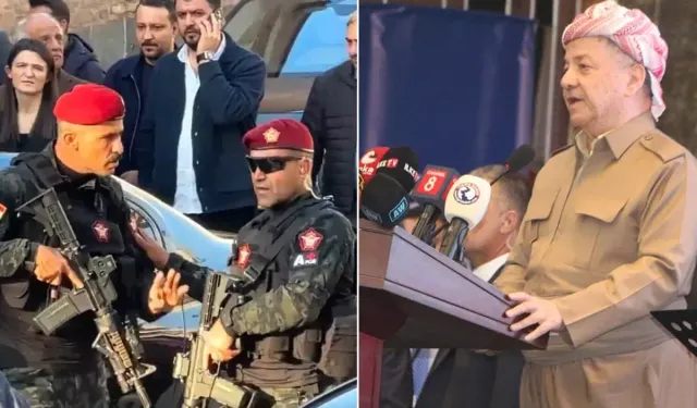 Barzani’nin Silahlı Korumaları Tepki Çekti