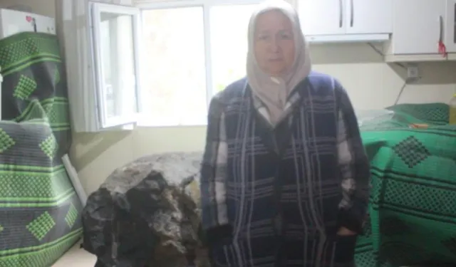 Görele’de Çalışma Sırasında Kopan Kaya Eve Girdi