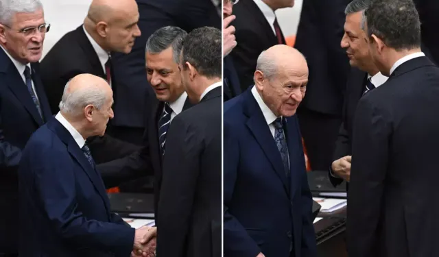 İmralı Gerginliğinin Ardından Bahçeli ve Özel Tokalaştı