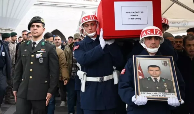 Üsteğmen Çürüttü Kayseri’de Defnedildi