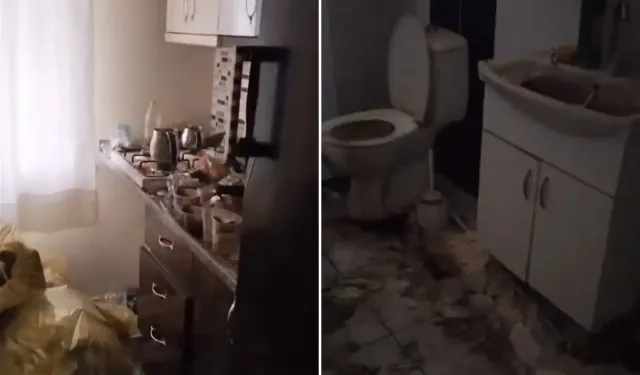 Karabük’te Öğrenci Evi Çöp Yığınına Döndü