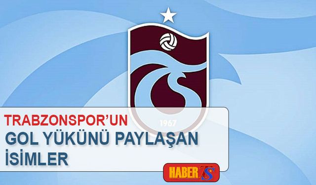Trabzonspor’da Gol Yükünü 8 İsim Paylaştı