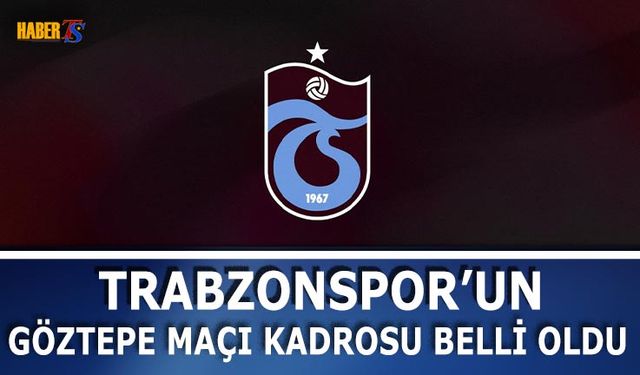 Trabzonspor’un Göztepe Maçı Kamp Kadrosu Açıklandı