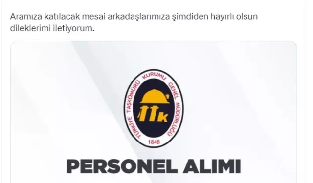 Türkiye Taşkömürü Kurumu 263 İşçi Alımı Yapacak