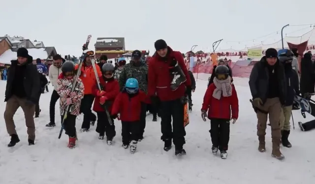 Erciyes’te Şehit Çocuklarına Kayak Eğitimi