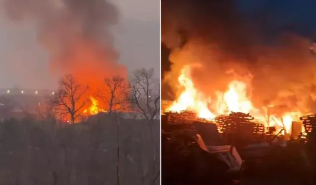 Bursa Yıldırım’da Ahşap Palet Fabrikasında Yangın Paniği