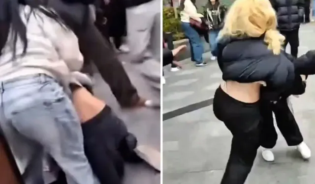 Maltepe’de AVM’de Kızlar Arasında Kavga Kamerada