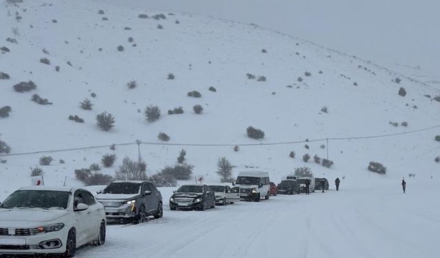 Gümüşhane Erzincan Yolu Yoğun Kar Nedeniyle Kapatıldı