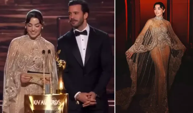 Hande Erçel Joy Awards’ta Arapça Konuşmasıyla Gündem Oldu