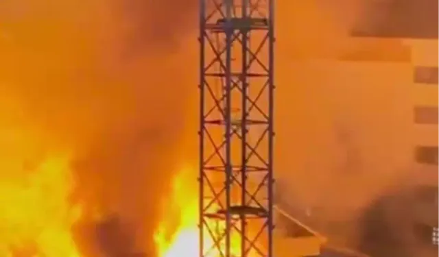 İskenderun’da Yapı Malzemeleri Satan İş Yerinde Yangın