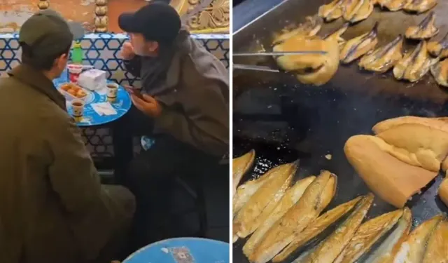 Montella Eminönü’nde Balık Ekmek Yerken Görüntülendi