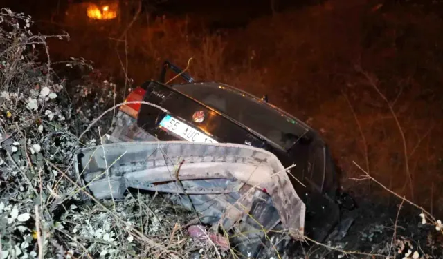 Samsun’da Otomobil 3 Metreden Yuvarlandı