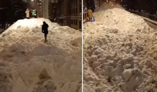 Moskova 146 Yılın En Şiddetli Kar Fırtınasıyla Felç Oldu