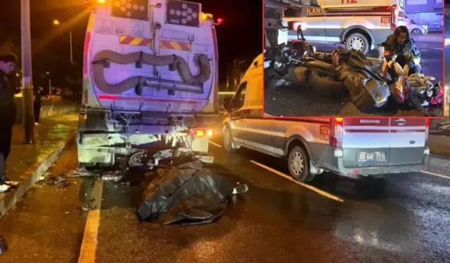 Kuşadası’nda Temizlik Aracına Çarpan Motosikletli Öldü