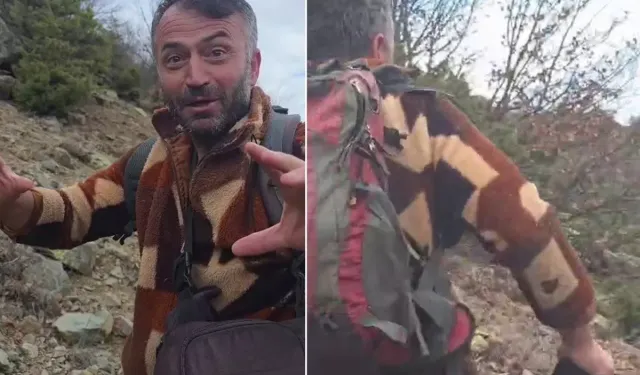 Erzurum’da Dağcı ile Boz Ayı Karşı Karşıya