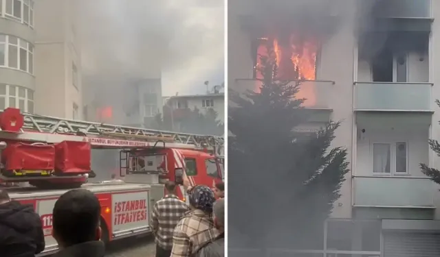 Maltepe'de Apartman Yangını Paniği