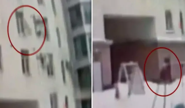 10. Kattan Düşen Bebek Kurtarıldı