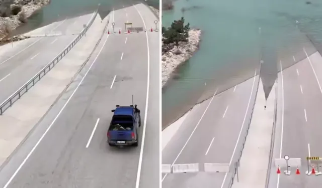 Konya Antalya Kara Yolu Sular Altında Kaldı