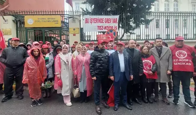 İstanbul İtalyan Lisesi’nde Öğretmenler Grevde