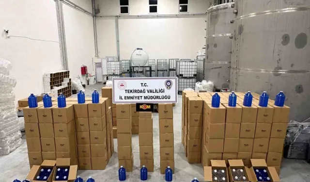 Tekirdağ’da 17 Bin Litre Etil Alkol Ele Geçirildi