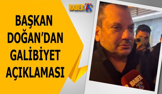 Başkan Doğan'dan Maç Sonunda Taraftara Teşekkür