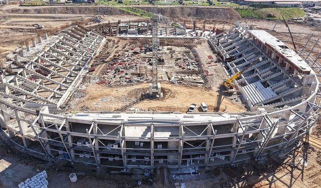O şehrimizde Yepyeni Bir Stadyum Yükseliyor