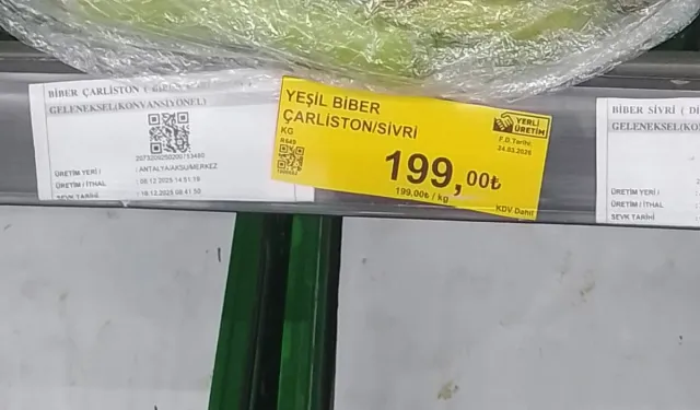 Fahiş Biber Satışına 1,8 Milyon Lira Ceza