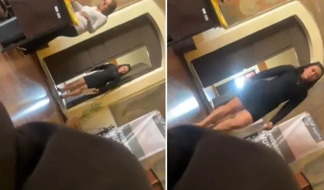 Belediye Binasında Skandal Görüntü