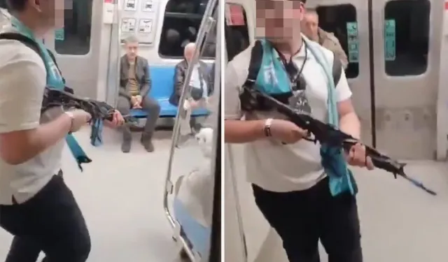 Metroda Oyuncak Silahlı Şaka Tepki Çekti