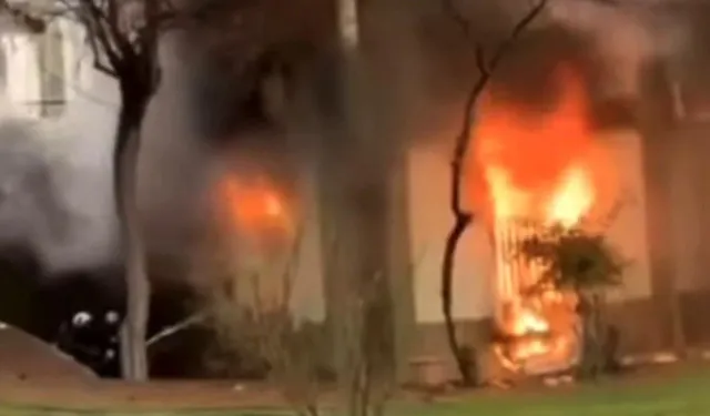 Gaziantep’te Caminin Bodrumunda Yangın