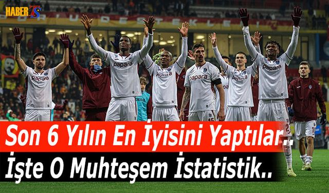 Trabzonspor'dan Son 6 Yılın En İyi Performansı