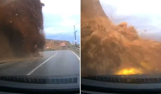 Mersin’de Heyelan Anı Kamerada Araç Toprak Altında