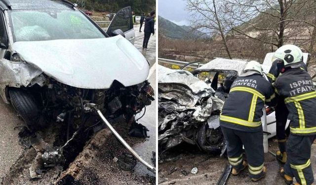 Isparta Antalya Yolunda Kazada 2 Kişi Hayatını Kaybetti