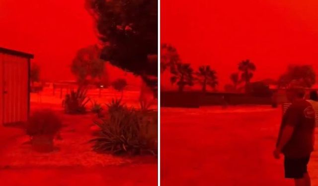 Kızıl Toz Fırtınası Panik Yarattı