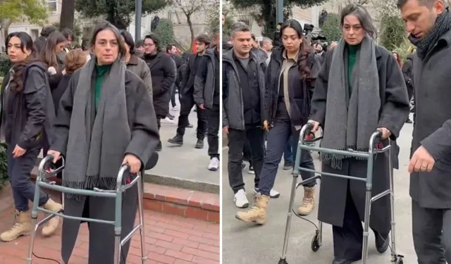 Sinem Dedetaş Cenaze Törenine Yürüteçle Katıldı